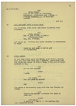Moe Howard's 22pp. Partial Script Dated April 1936 for The Three Stooges Film ''A Pain in the Pullman'' -- With Annotations in Moe's Hand -- Likely Script Changes as Unbound -- Very Good Condition